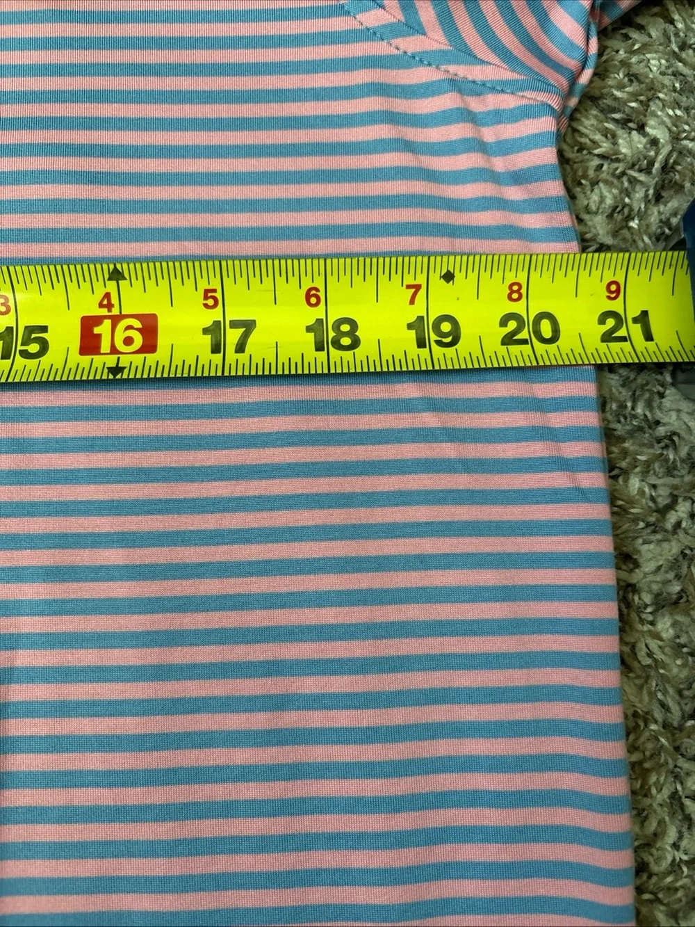 J. Crew Striped Polo in Pink and Blue